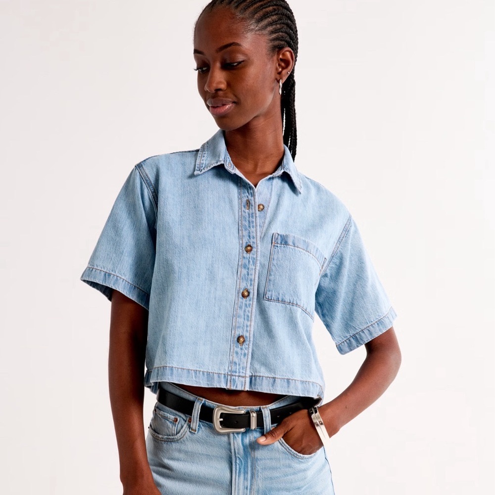 Abercrombie women’s denim top